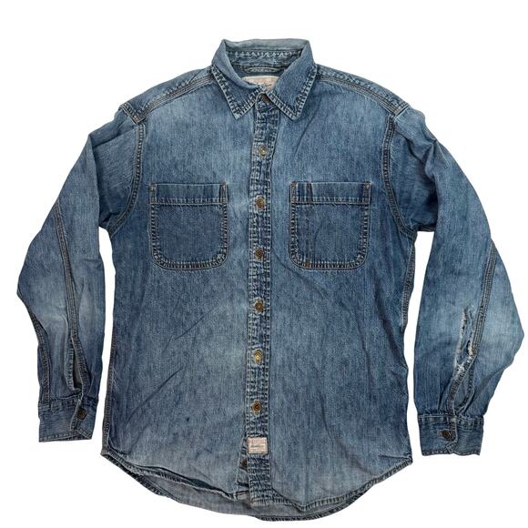 Retro Levi’s Women’s Small Button Down Shirt Long Sleeve 100% Cotton - Picture 1 of 6
